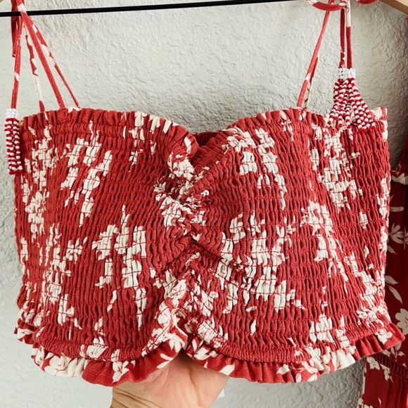 House of Harlow 2 piece red floral set - Picture 5 of 6